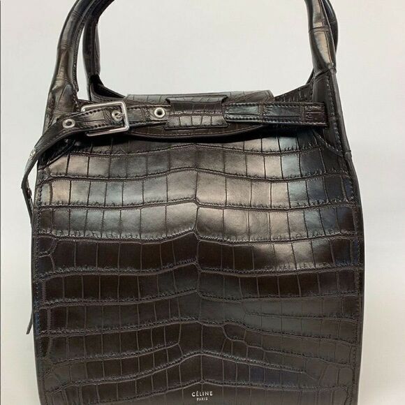 AUTHENTIC CÉLINE BAG CROCODILE & LAMBSKIN LINING - Picture 6 of 8